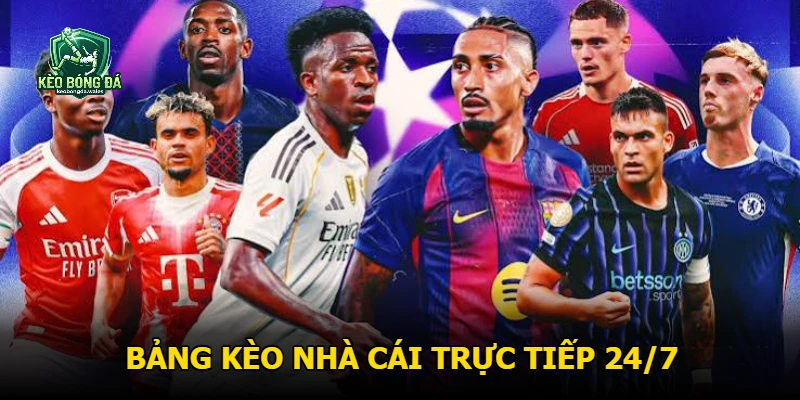 Bảng Kèo Nhà Cái trực tiếp 24/7