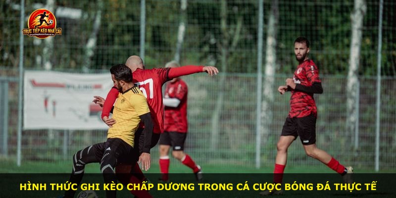 Hình thức ghi kèo chấp dương trong cá cược bóng đá thực tế