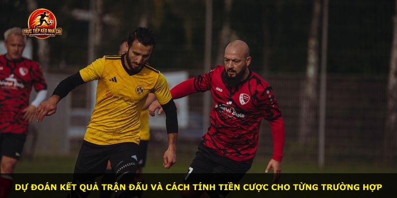 Dự đoán kết quả trận đấu và cách tính tiền cược cho từng trường hợp