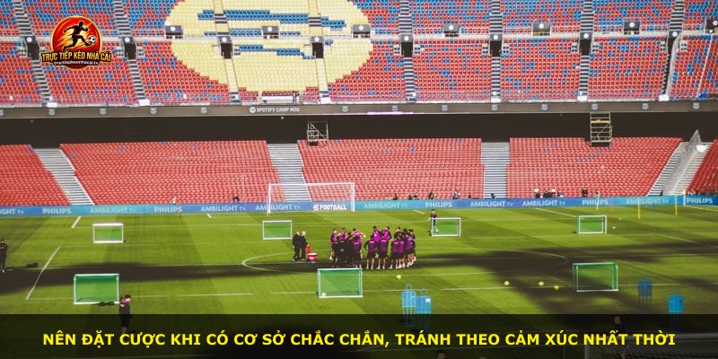 Nên đặt cược khi có cơ sở chắc chắn, tránh theo cảm xúc nhất thời