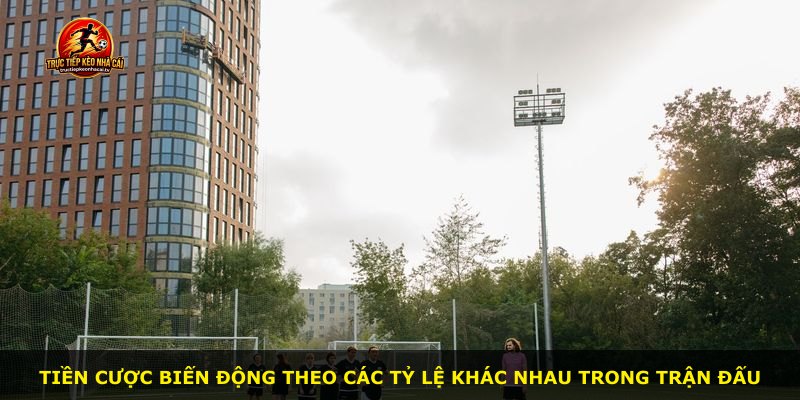 Tiền cược biến động theo các tỷ lệ khác nhau trong trận đấu