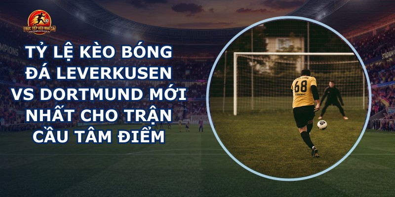 tỷ lệ kèo bóng đá Leverkusen vs Dortmund